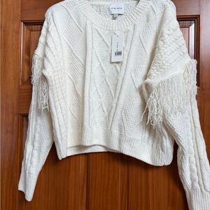 NWT PINK ROSE Women's Cream Sweater